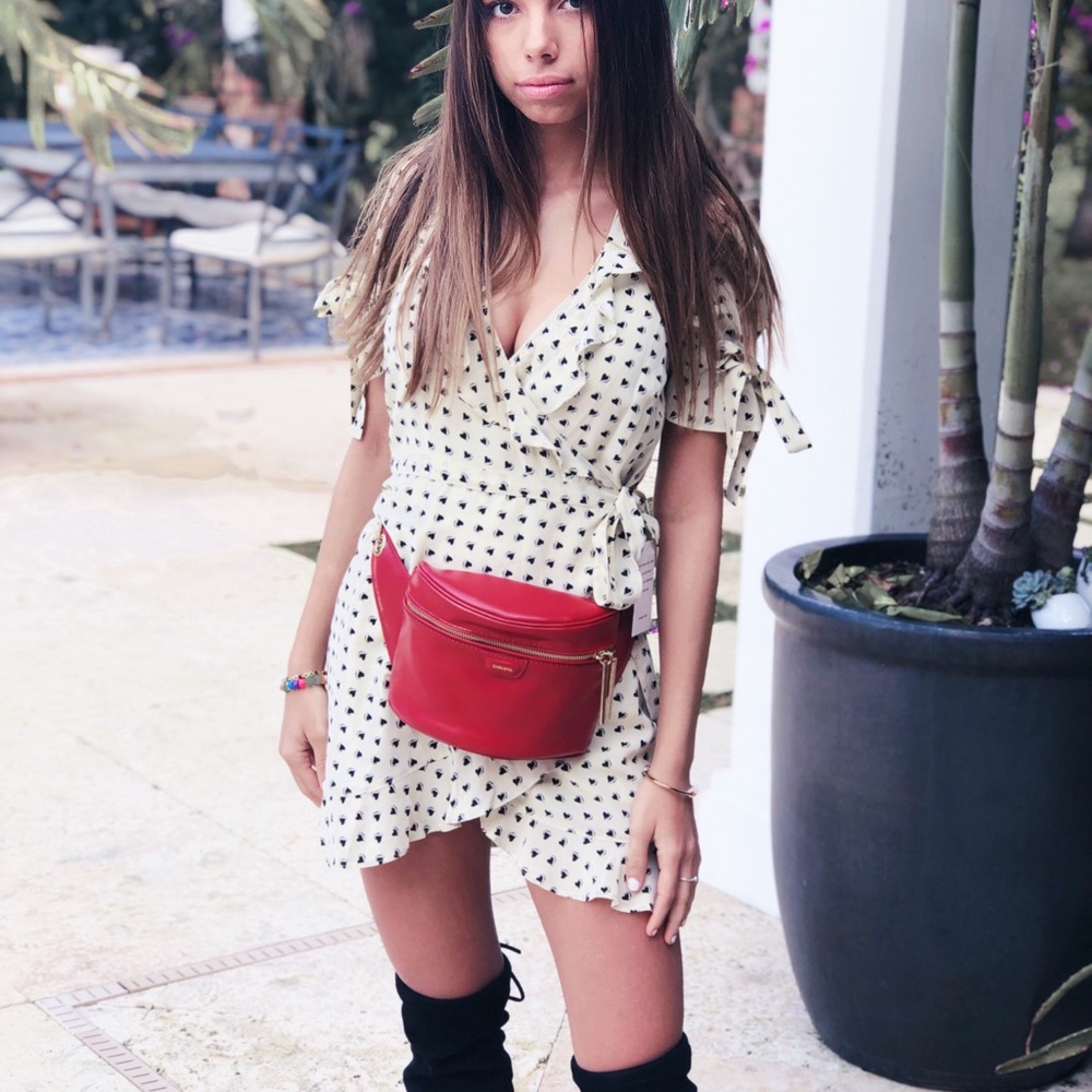 For Love And Lemons Heart Mini Dress
